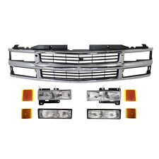 Grille and Headlight Kit For 1994-1996 Chevrolet C1500 Suburban K1500 Suburban picture