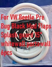 For VW Beetle Pre Bug Black Mud Flaps Splash guard 15