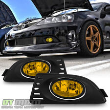 2005-2007 Acura RSX DC5 Yellow Bumper Fog Lights Driving Lamps w/ Switch+Bulbs picture