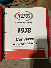 1978 Chevrolet Corvette Assembly Manual Book Rebuild Instructions Illustrations picture