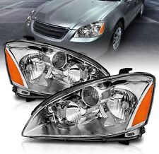 Fits 2002-2004 Altima Chrome Headlights Repalcement Head Lamp Left+Right 02-04 picture