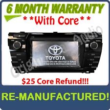 2014-2016 TOYOTA COROLLA RADIO STEREO CD PLAYER TOUCH-SCREEN 86140-02050 100149 picture