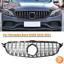 Silver GT R AMG Grille Front Bumper Grill For 2019-2021 Mercedes W205 C200 C300 picture