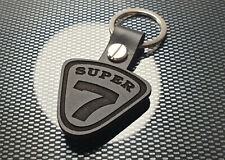 LOTUS SUPER 7 BLACK Leather Keyring Keychain Kit Car Race R300 picture
