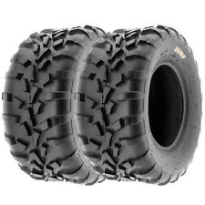 Pair of 2, 25x11-12 25x11x12 ATV UTV All Terrain AT 6 Ply Tires A010 by SunF picture