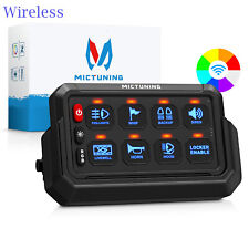 MICTUNING Wireless P1s 8 Gang Switch Panel Multifunction Toggle Momentary Strobe picture