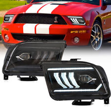 Full LED Projector Headlights w/ Start-up Animation For 2005-2009 Ford Mustang picture