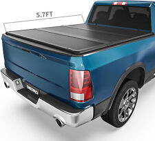 OEDRO FRP Hard 3-fold Tonneau Cover For 2009-2024 Dodge Ram 1500 5.7 Feet Bed picture