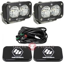 Baja Designs™ S2 Sport LED Lights Clear Wide Cornering Pair, Rock Guards, Wiring picture