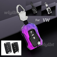 Metal+TPU Car Key Case Cover Shell Fob For Volkswagen VW Golf 7 GTI R MK7 Tiguan picture