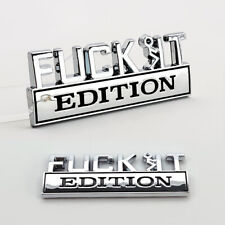 2pc F*CK IT GUY EDITION Chrome emblem Badges fits Chevy Toyota Ford Car Truck picture