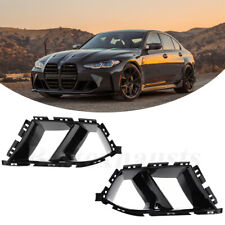 Front Bumper Vent Grill Air Duct Grille Cover Black For BMW G80 M3 G82 G83 M4 picture