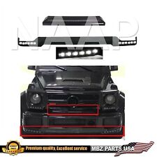 G63 G65 AMG Bumper Led Lip + Upper Grille Trim Spoiler DRL Brabus Lower Parts picture