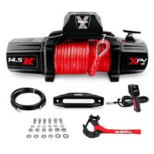 X-BULL Electric Winch 14500LBS 12V Synthetic Rope Towing Truck Off Road 4WD picture