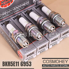 4PCS BKR5E11 V-Power Spark Plug For Nissan Toyota Audi VW Mazda Kia OEM NGK 6953 picture