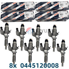 8X Bosch 0445120008 Fuel Injectors Fits For 2001 2002 2003 2004 6.6L Duramax LB7 picture