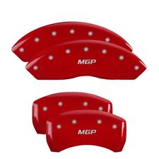 MGP Brake Caliper Covers w Engraving 4 PC Kit Gloss Red for 2014-20 Infiniti Q50 picture