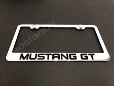 1xMustang GT STAINLESS STEEL LICENSE PLATE FRAME + Screw Caps picture