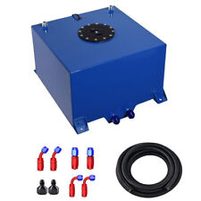 5 Gallon Fuel Tank Aluminum Fuel Cell Tank With Level Sender+Nylon Fuel Line Kit picture