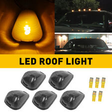 5xSmoke Lens LED Amber Cab Roof Marker Light For Kit Ford F-250 F-350 Super Duty picture