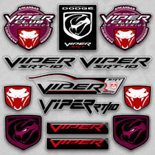 For Dodge Viper Club SRT Medal Sport Car Sticker Vinyl 3D Decal Stripe Decorate picture