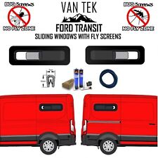 Ford Transit Sliding BUNK Windows 790mm x 240mm WITH FLY SCREENS + KIT + TRIM picture