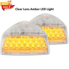 For Peterbilt 379 359 Turn Signal Head Light Marker Lights (PAIR) 31 LED Amber picture