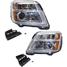 Headlight Set For 2016-2017 GMC Terrain Left and Right With Bulb 2Pc picture