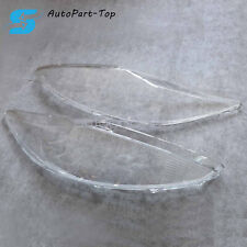New A Pair Headlight Lens Clear Cover + Sealant Glue Fit Ford Fiesta 2011-2013 picture