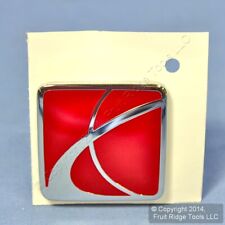 GM OEM Red and Chrome Saturn Logo Trunk Emblem Badge S & L Series picture