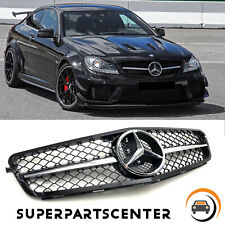 AMG Style Front Grille Grill w/Badge For Mercedes Benz W204 C200 C300 C350 08-13 picture