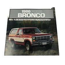 Original 1986 Ford Bronco Sales Brochure 86 XLT Eddie Bauer picture