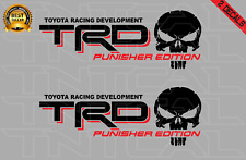 TRD PUNISHER EDITION Decal Set Toyota Tacoma Tundra Vinyl Stickers black/red picture
