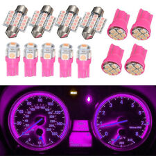13Pcs Universal Car Dome License Plate LED Light Lamp Bulbs Car Accessories Pink picture