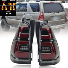 Pair Smoked LED Tail Light Rear Lamp Dynamic Signal For Toyota 4Runner 2003-2009 picture