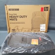 OPEN BOX MotorTrend® Deep Dish Heavy Duty Car Mats 2 Piece OF 923-BK-F FrontSet^ picture