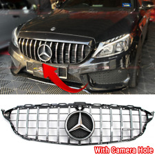 GTR Front Grill Grille W/Star For Mercedes Benz W205 C250 C300 C200 2015-2018 picture