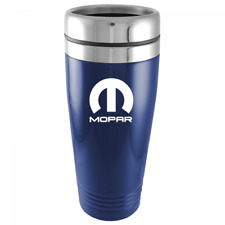 Mopar Logo Blue 16oz Stainless Tumbler Travel Mug Drinkware Official Licensed picture