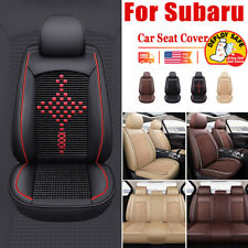 Synthetic Leather Car Seat Covers For Subaru Full Set/2 Front Cushions Protector picture