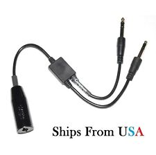 HELICOPTER To GA Headset Adapter/ U-174 Plug To Dual Plug GA Headset Adapter picture