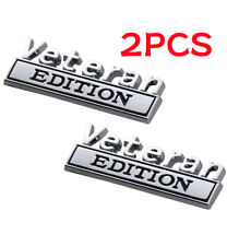 2pcs Veteran Edition Emblem Badge Car Truck Rear Tailgate Sticker Decal Alloy US picture