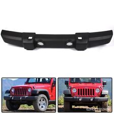 Textured Front Bumper Replacement Fit For 07-2018 Jeep Wrangler W/Fog Lamp Holes picture