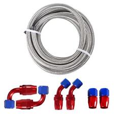 20Ft AN10 Braided Oil Fuel Line Hose Stainless Steel Nylon Swivel Fitting Kits picture