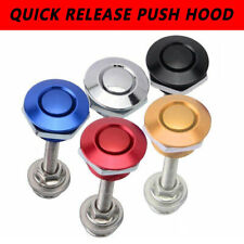 2-10pc Push Button Quick Release Hood Bonnet Pins Lock Clip Car Bumper Latch Kit picture