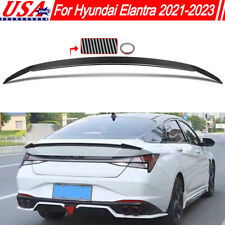 Factory Style Rear Trunk Spoiler Wing Carbon Look For 2021-2023 Hyundai Elantra picture