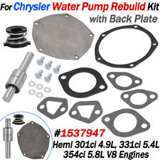 For 1955-56 Chrysler 301 331 354 V8 Engine Water Pump Rebuild Kit &Plate 1537947 picture