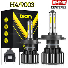 H4 9003 4 Sides LED Headlight Bulbs Conversion Kit High Low Beam 6000K 120W HB2 picture