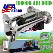 Air Train Horn Kit for Truck Car Super Loud  1000DB 12V Electric Trains Horns US picture