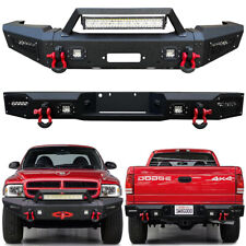 Vijay For 1997-2004 Dodge Dakota Front or Rear Bumper with D-Ring & LED Lights picture