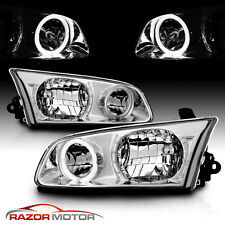 [LED Halo]For 2000 2001 Toyota Camry Sedan Chrome Headlights HeadLamps Pair picture